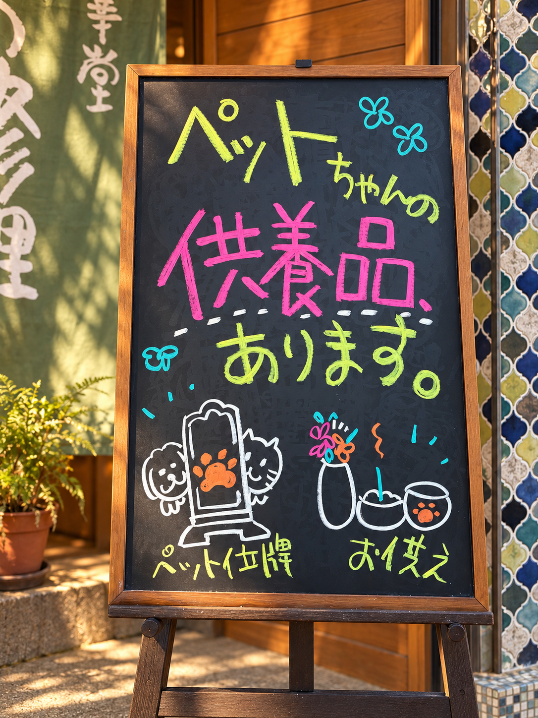 ペット供養品あります